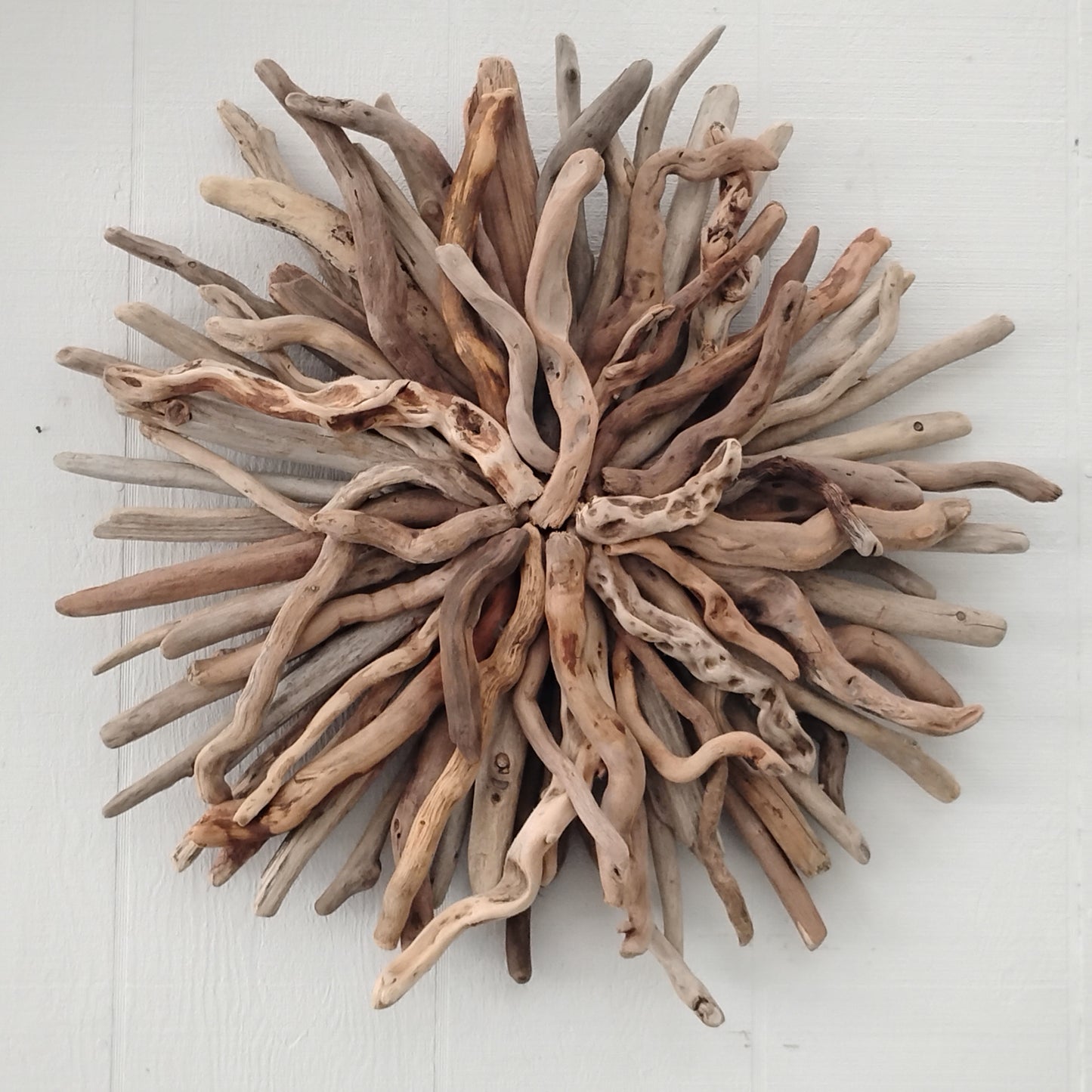 Driftwood Art Round Wall Sculpture