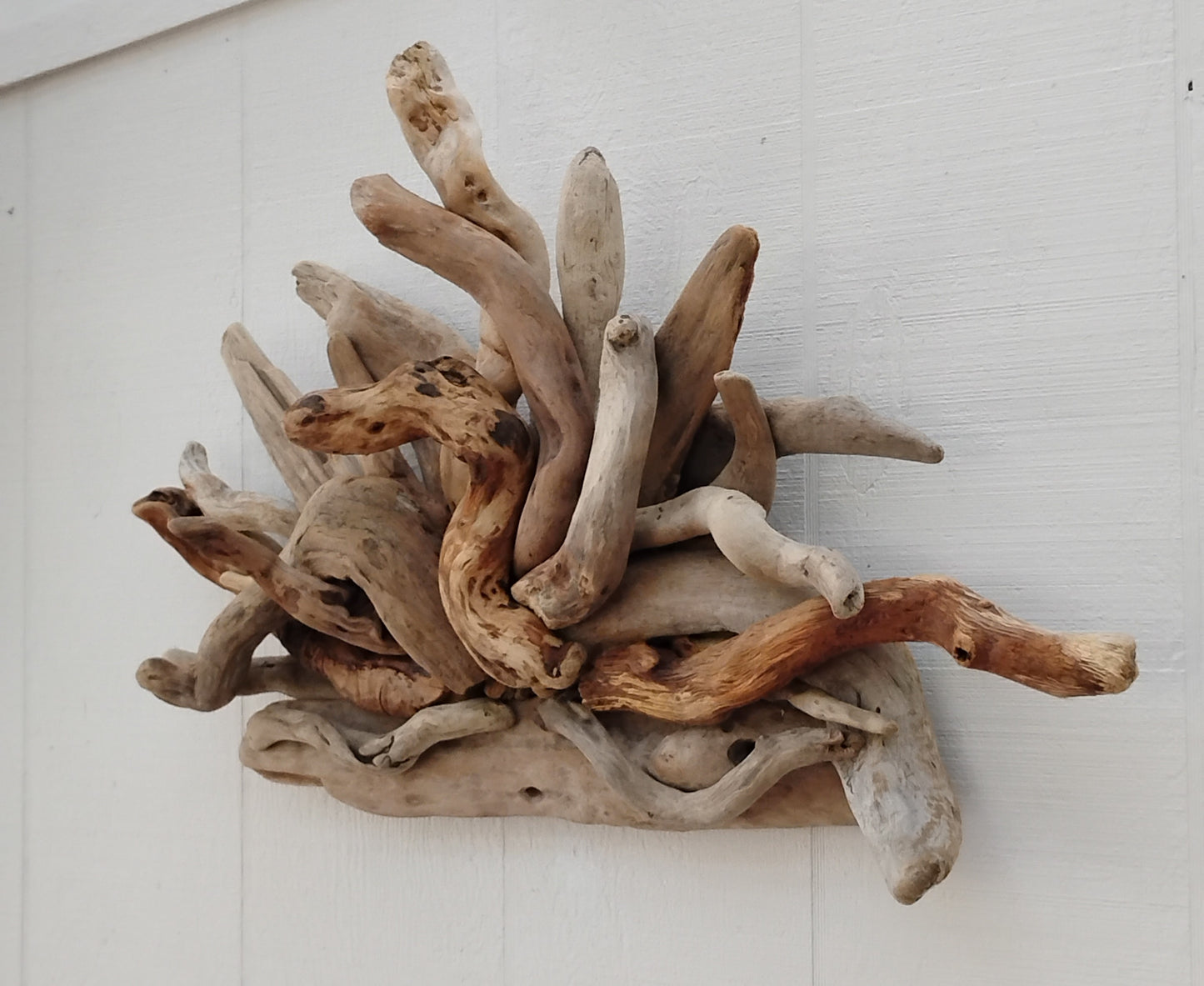 Driftwood Wall Sculpture Abstract Rustic Room Decor
