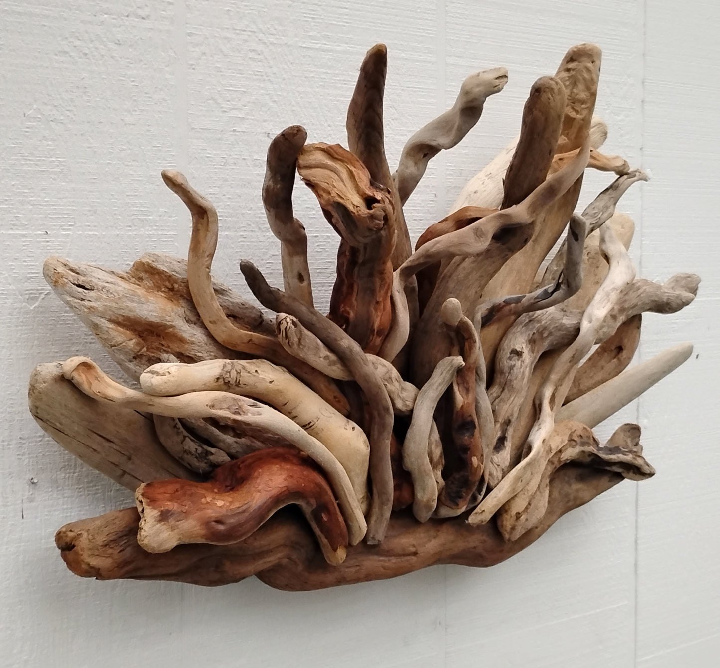 Rustic Fireplace Mantel Driftwood Art Abstract Wall Sculpture