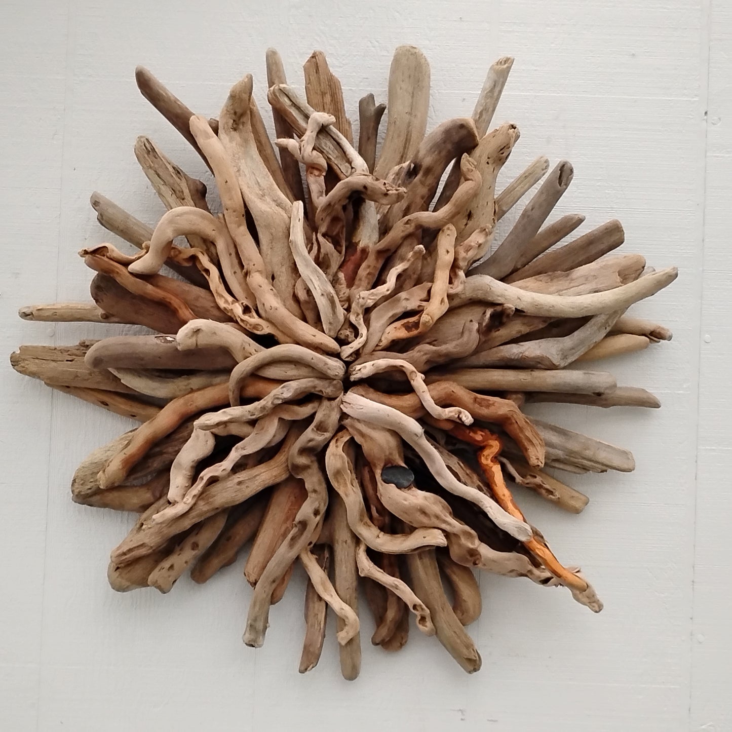 Natural Driftwood Art Starburst Wall Hanging