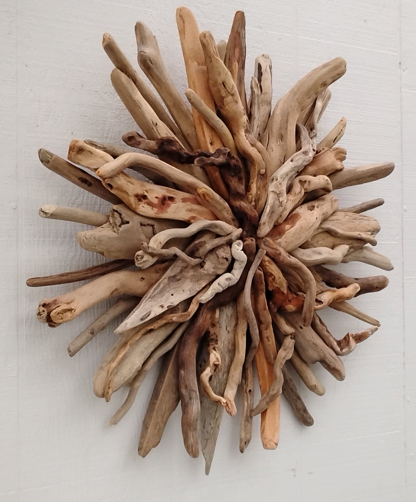 Natural Driftwood Art Starburst Wall Hanging