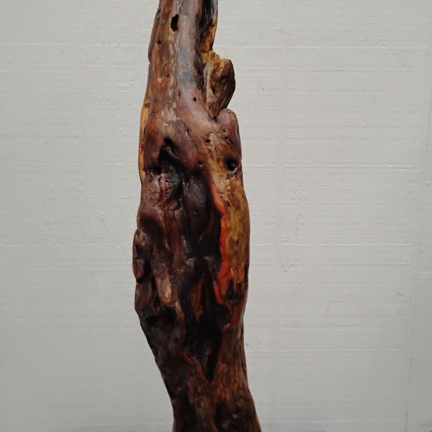 Driftwood Floor Sculpture Dark Wood Room Decor Statement Piece