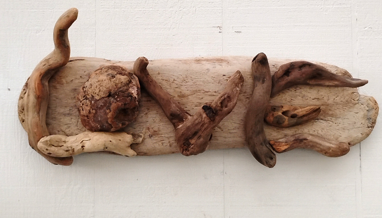 LOVE Sign Handmade Natural Wood Driftwood Wall Art