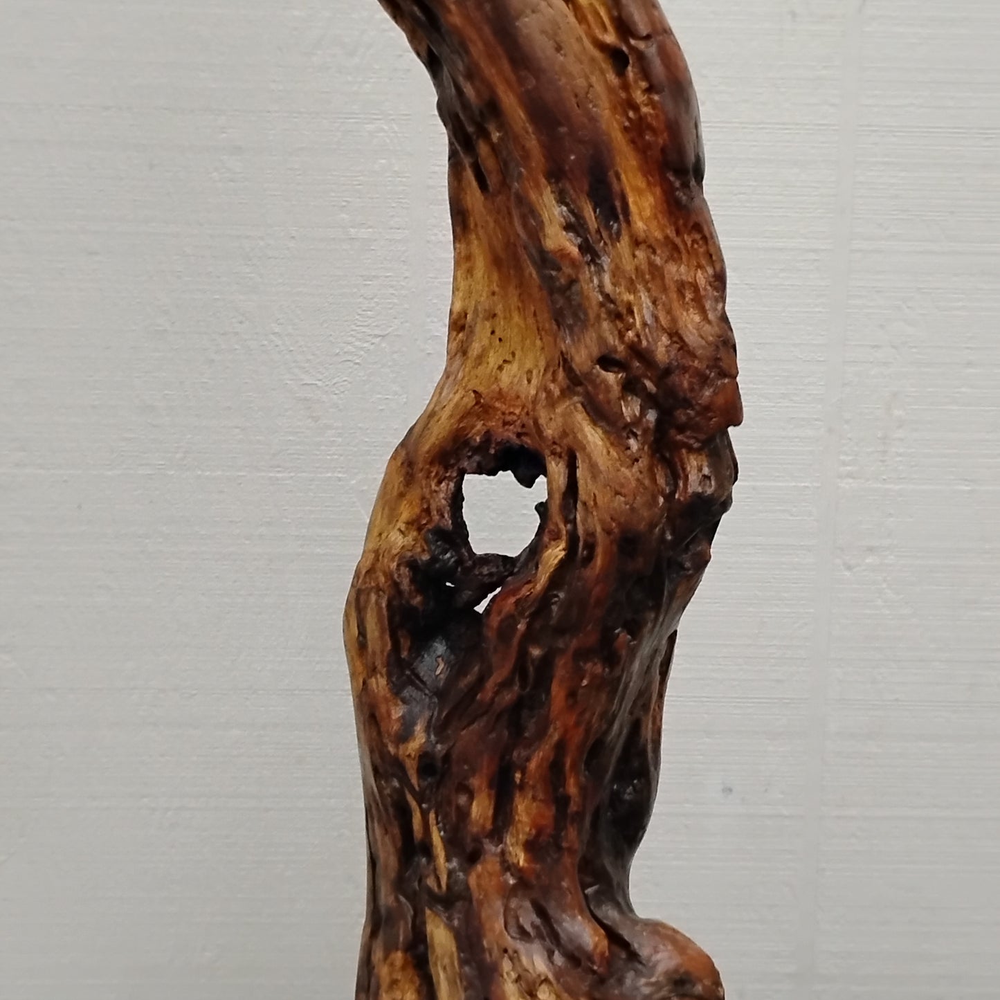 Driftwood Floor Sculpture Dark Wood Room Decor Statement Piece