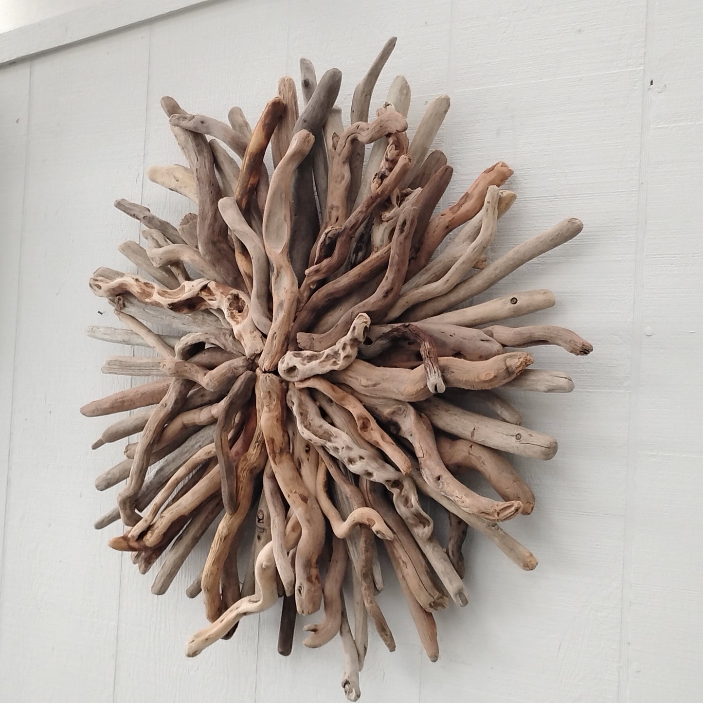 Driftwood Art Round Wall Sculpture