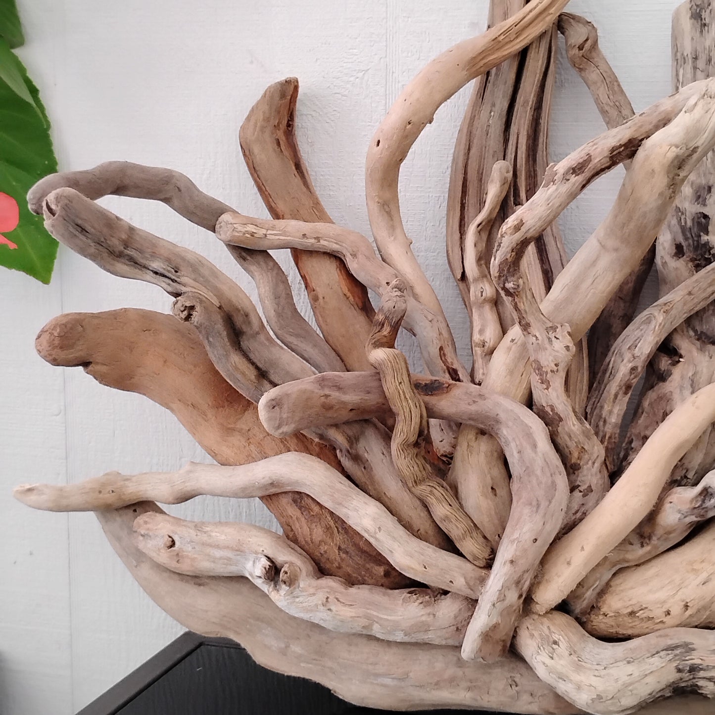 Rustic Driftwood Art Mantel Sculpture