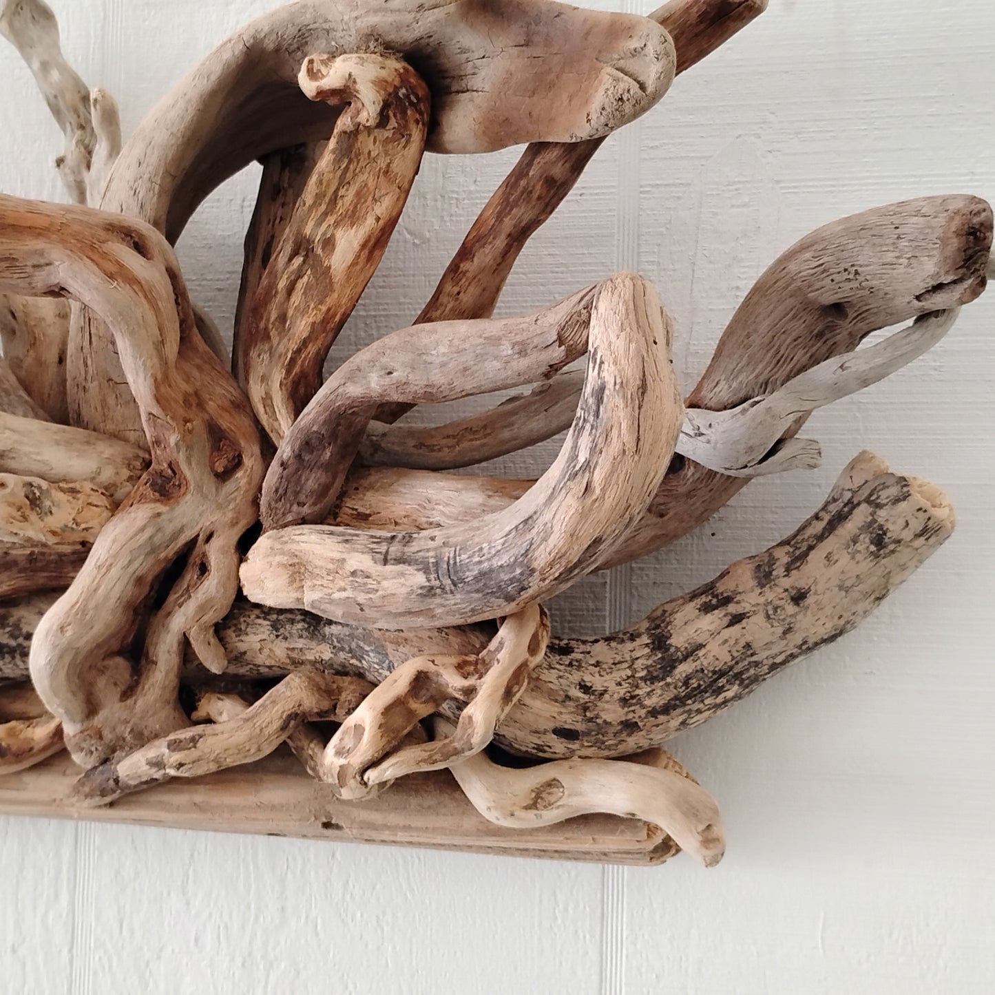Large Driftwood Starburst Sculpture Natural Rustic Wood Wall Decor