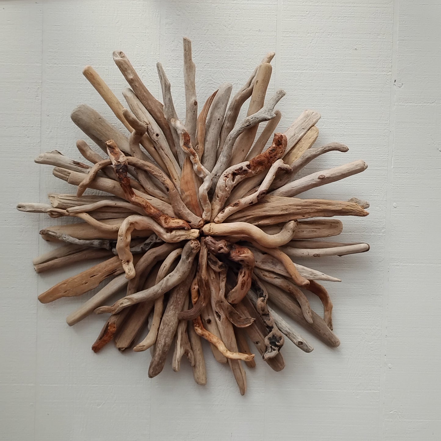 Driftwood Wall Art Round Sunburst Sculpture