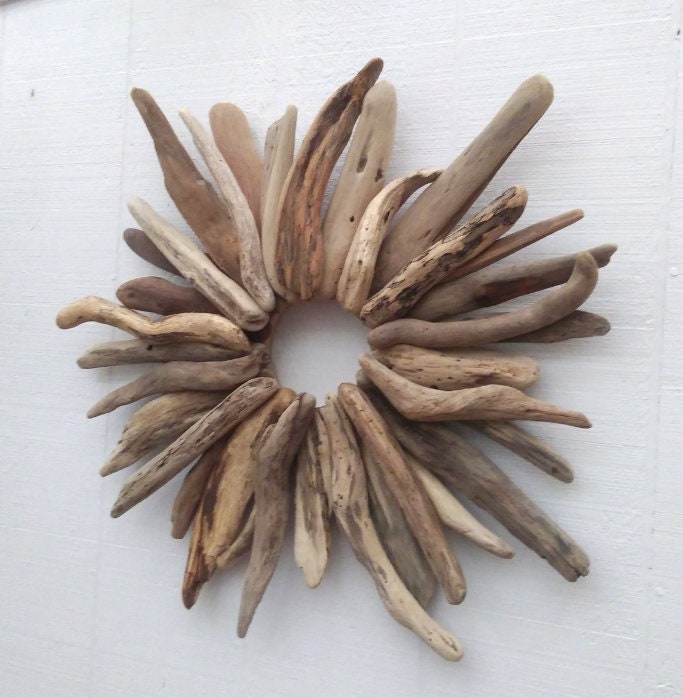 24" Driftwood Wreath Made With Natural Driftwood Sticks