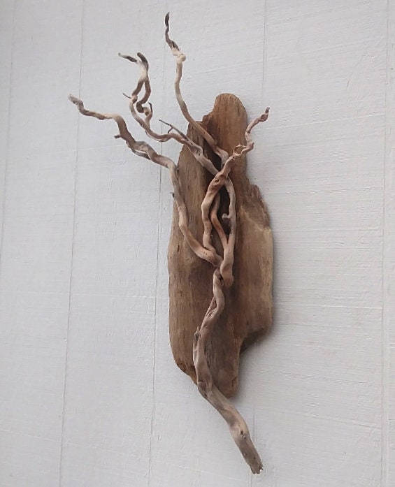 Driftwood Tree Handmade With Driftwood Sticks Wall Hanging