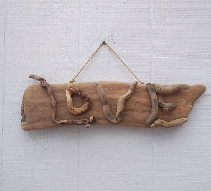 LOVE Sign Handmade Natural Driftwood